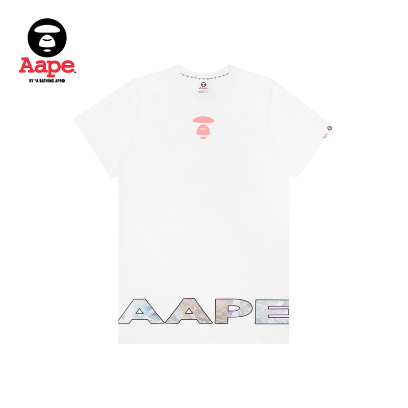 aape女装春夏撞色字母印花连衣裙