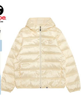 Aape旗舰店男装秋冬小标徽章简约休闲连帽羽绒服外套7720XXP