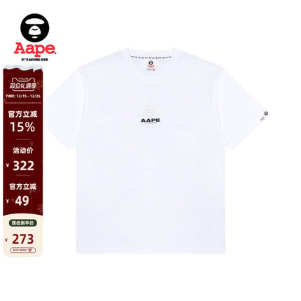 Aape旗舰店男装春夏LOGO印花休闲潮流简约短袖T恤1647XXO