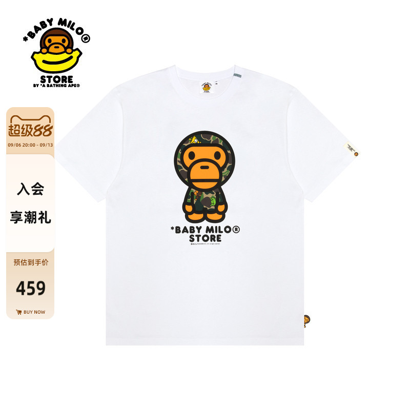 BABYMILOSTORE动物迷彩印花T恤图片