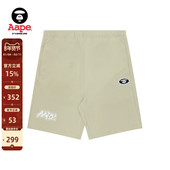 Aape男装 春夏猿人刺绣字母印花迷彩口袋潮流嘻哈休闲短裤 A695XXM