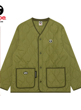 Aape联名ALPHA INDUSTRIES男装秋冬潮流绗缝夹克外套9737XXP