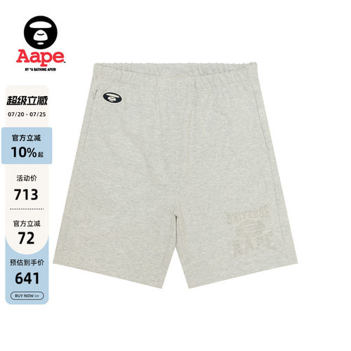 Aape标刺绣美式简约休闲短裤