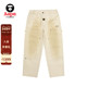 Aape旗舰店男装 春夏猿人刺绣徽章水洗做旧脏染休闲长裤 D601XXQ