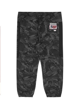 Aape旗舰店男装秋款简约印花迷彩刺绣贴束脚长裤6830XAI