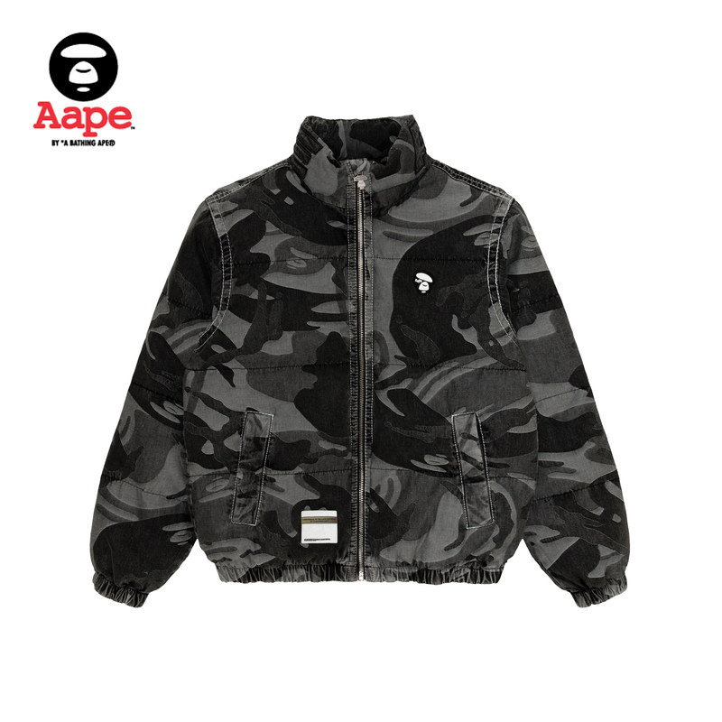 Aape牛仔休闲羽绒服外套7606XXL