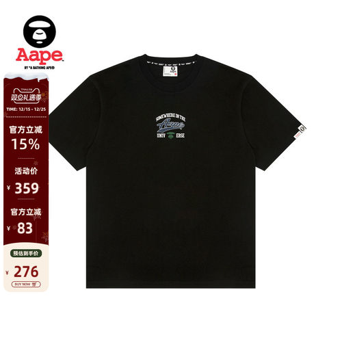 Aape字母印花潮流休闲短袖T恤