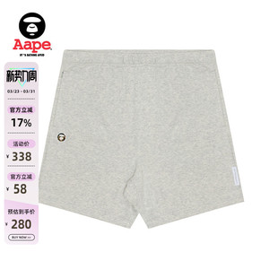 Aape旗舰店男装 A673XAM 春夏猿人迷彩徽章字母印花休闲简约短裤