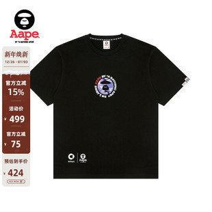 Aape联名SMART男装 T恤9755XXP 秋冬迷彩汽车图案印花短袖