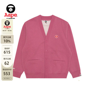 Aape旗舰店男装 外套C353XBP 秋冬爱心徽章简约潮流卫衣开衫