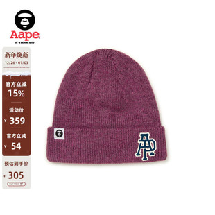 Aape旗舰店配饰字母刺绣休闲潮流针织帽冷帽5340XXP