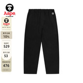 C628XXP 小标徽章纯色简约休闲长裤 Aape旗舰店男装 春季