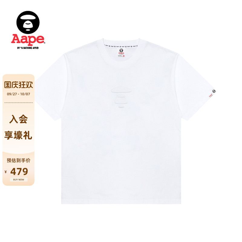 Aape字母印花休闲潮流短袖T恤