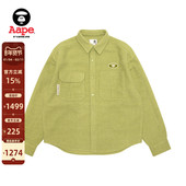衬衫 Aape旗舰店男装 秋冬猿人刺绣休闲简约潮流翻领长袖 8547XXP