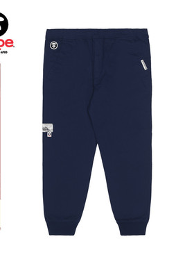 Aape旗舰店男装春夏猿人徽章字母纯色山系简约长裤6945XXK