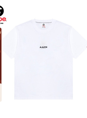 Aape旗舰店男装春夏LOGO印花休闲潮流简约短袖T恤1647XXO