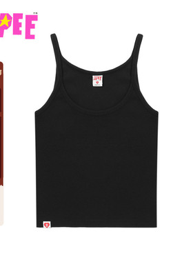 APEE女装秋冬心型标签纯色吊带上衣F185A5P