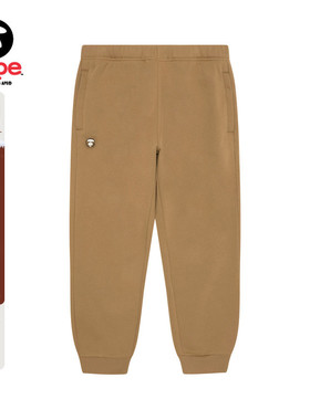 Aape旗舰店男装秋冬小标徽章红色简约休闲潮流束脚裤C636XXP