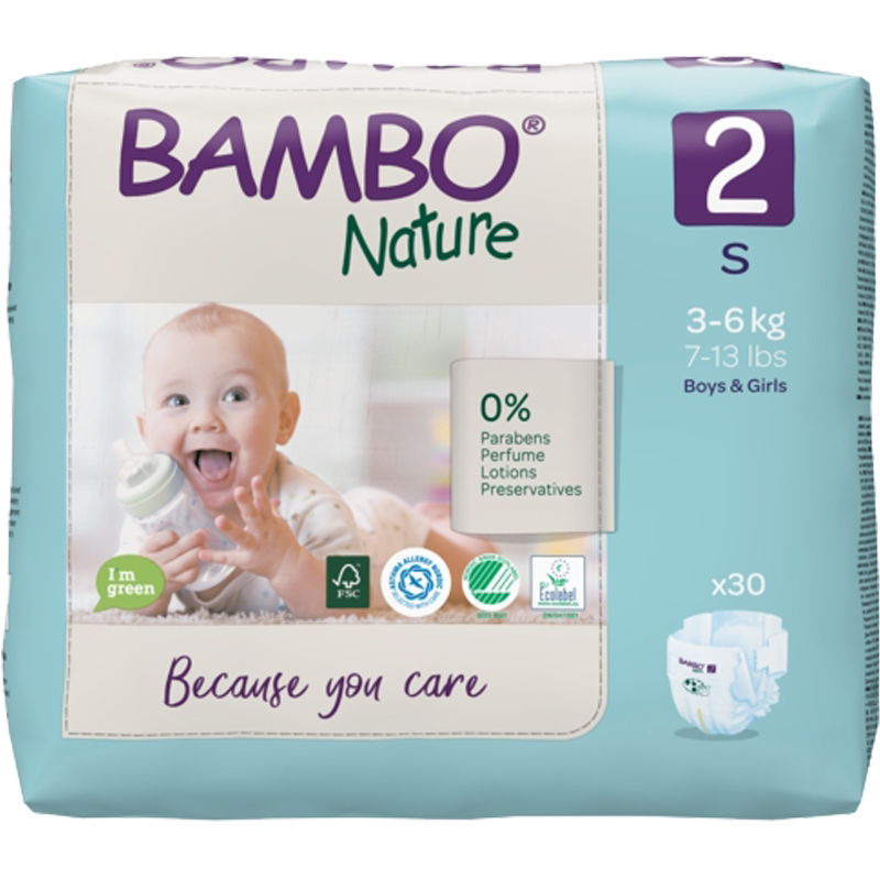 BAMBO欧洲进口自然新生儿尿不湿
