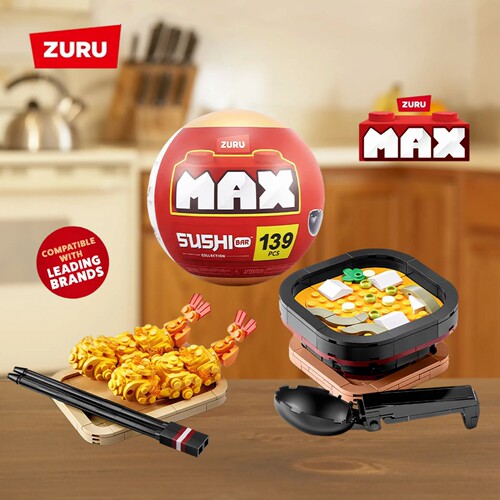 ZURU麦克斯寿司积木惊喜球玩具