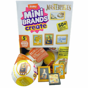 ZURU惊喜球大师画作盲盒蛋50 件套惊喜迷你手办收藏摆件