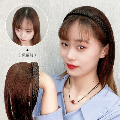 假发片女头顶遮白发半头式发箍一体蓬松增发量自然无痕真发补发片