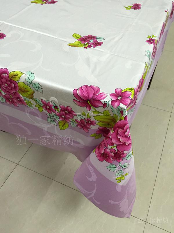 欧式风节日花卉高档餐桌台布