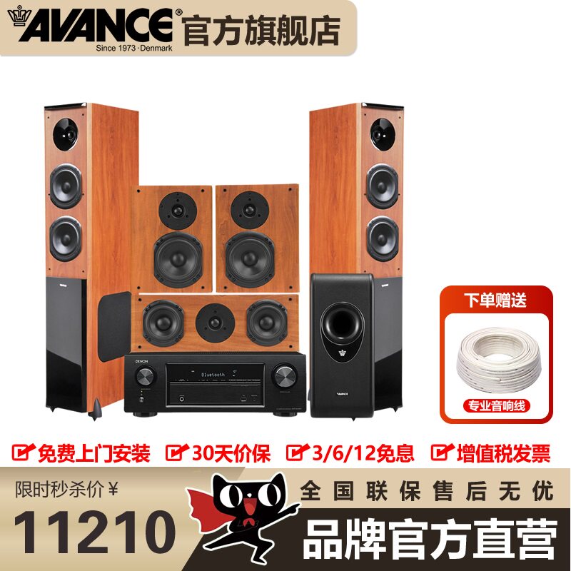 AVANCE V5 丹麦皇冠音响音箱家庭影院音响家用HIFI发烧本质音箱