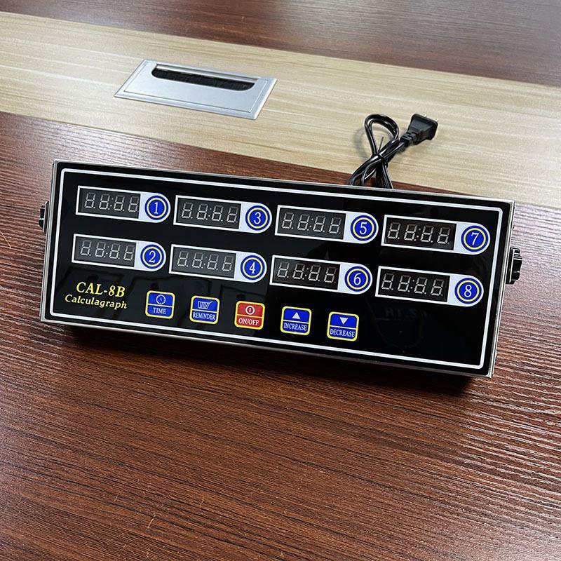 炸鸡计时8通道计时器 100V-240V宽频电压全球插头8段厨房倒计时器