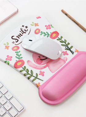 女生可爱卡通EXCO办公舒适小号动漫游戏鼠标防滑电脑腕托护腕