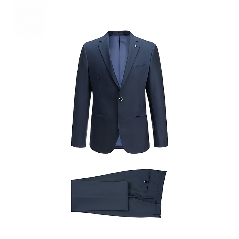 【两件套】四季百搭男式纯色商务工装职业套装礼服西装套装男