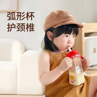 mm吸管杯婴儿吸管奶瓶一岁以上直饮杯儿童大容量重力球学饮杯防呛