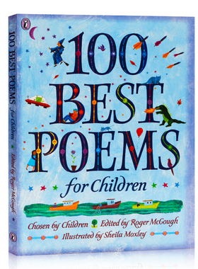 给孩子的100首诗 100 Best Poems for Children 英语英文原版 当代经典诗歌集 幼儿启蒙 儿童诗词诗歌绘本进口文学书籍