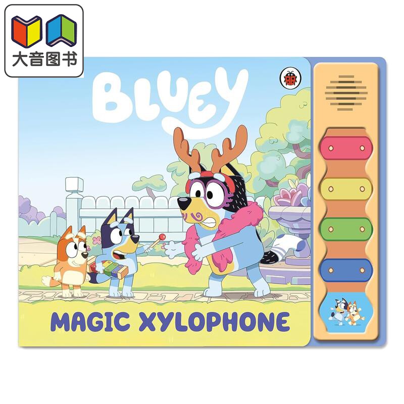 小蓝狗布鲁 魔法木琴声音书 Bluey Magic Xylophone Sound Book 英文原版 儿童绘本 有声书 进口亲子童书 2-4岁 大音