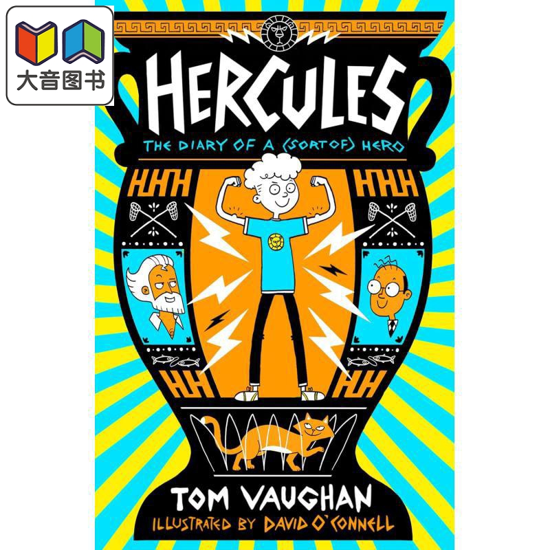 赫拉克勒斯 英雄日记 Hercules 1 Hercules the Diary of a (Sort of) Hero 英文原版 插图丰富的幽默小说故事 大音