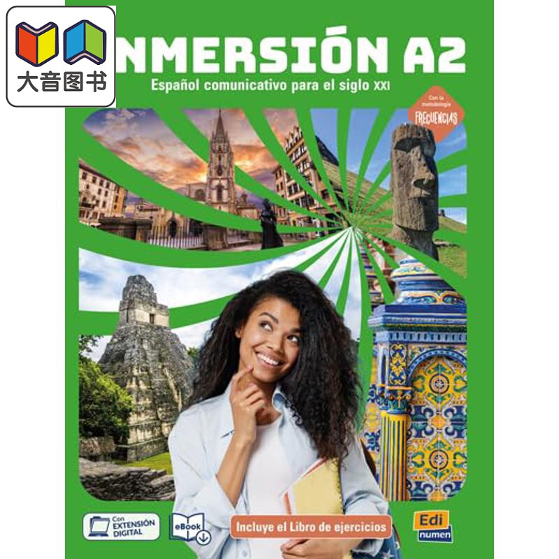 INMERSIÓN A2. ALUMNO 沉浸式西班牙语 A2 学生用书 西文西班牙文原版进口 语言学习工具书 大音