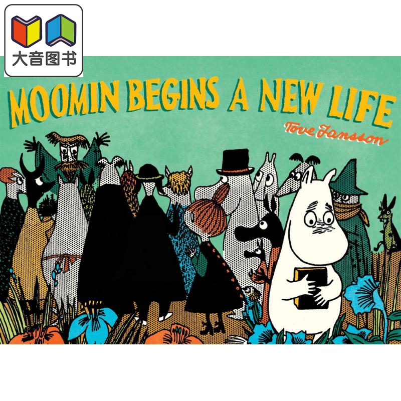 Moomin Begins a New Life comic strip 桥梁漫画书 姆明的新生活 英文原版小初文学 图画故事书 图像小说 大音