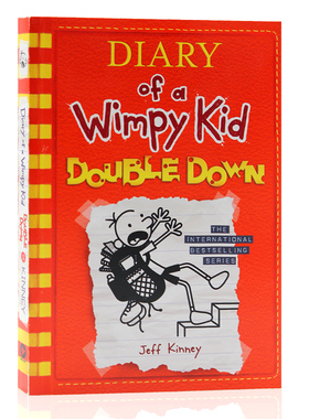 小屁孩日记11 英国版 平装 Diary of a Wimpy Kid 11 Double Down 英文原版进口儿童小初文学幽默故事章节书 大音
