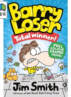 倒霉蛋巴里 我是胜利者 The Barry Loser Total Winner英文原版 儿童漫画故事书 幽默笑话 图画图像小说 进口读物 大音