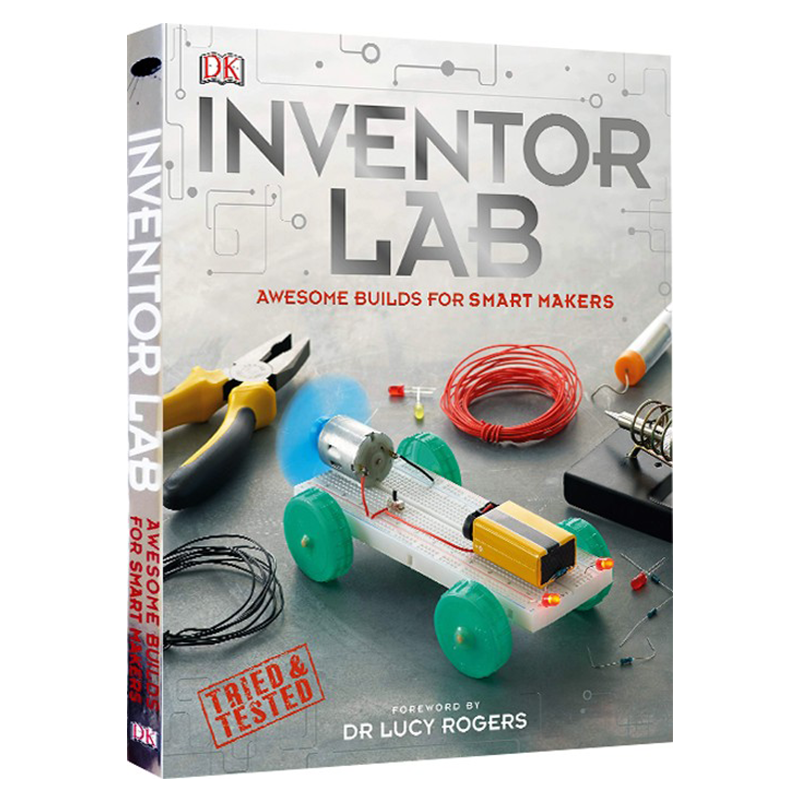 英文原版 DK Inventor Lab DK科学小实验 探索STEM学科 精装全彩 电子与科学 11-14岁儿童科学科普知识 DK百科书