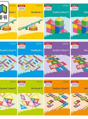 英文原版 柯林斯国际小学数学学生书练习册合集 1-6年级 Collins International Primary Maths Workbook 1-6 大音