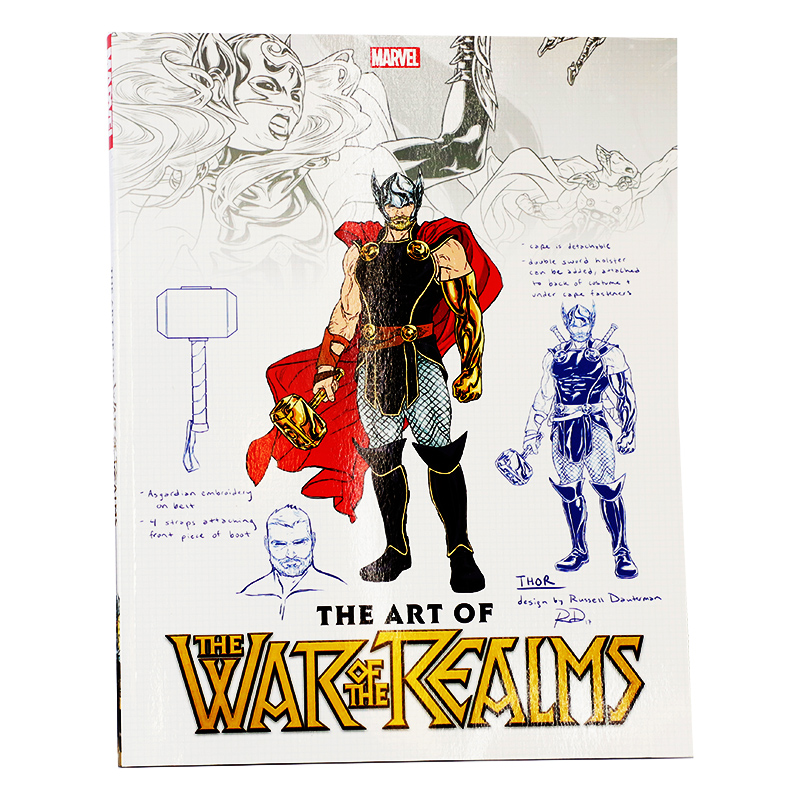 Marvel漫威周边 诸界之战电影设定集 英文原版 The Art of War of the Realms 女雷神 简·福斯特 漫威大事件