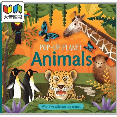 Pop-Up Planet: Animals 立体星球：动物 英文原版 进口图书 儿童科普绘本 知识百科图书 立体书 活动与玩具书 大音