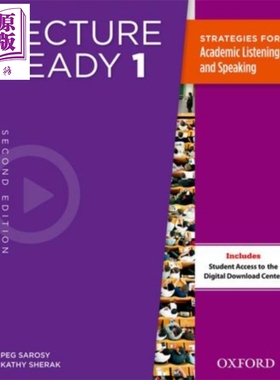 Oxford Lecture Ready Student Book 1 英文原版 牛津学术英语讲座系列学生书 第1册 Peg Sarosy