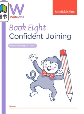 英国S&S教辅 WriteWell 8: Confident Joining 书写训练 8: 自信拼写 7-8岁 英文原版 英语单词书写练习 大音