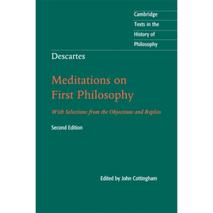 预售 笛卡尔 哲学沉思录 剑桥哲学史经典文本丛书 英文原版John Cottingham Descartes 大音