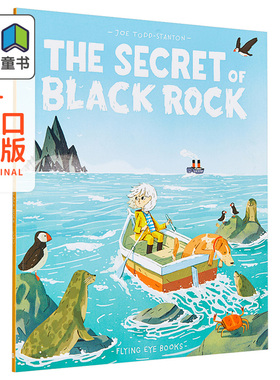 Joe Todd Stanton英文原版 The Secret of Black Rock移动的黑色小岛 桥梁漫画图像小说 小初文学 水石奖获奖作品 大音