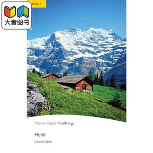 初中 高中 蓝思值490L中心词600 Pearson 进口英文教辅 readers海蒂Heidi培生英语分级读物2级 英文原版 大音 English