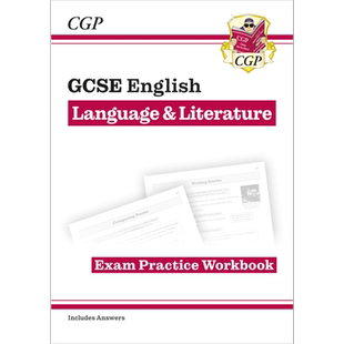 预售 英国CGP New GCSE English Language & Literature Exam Practice Workbook (includes Answers) 大音