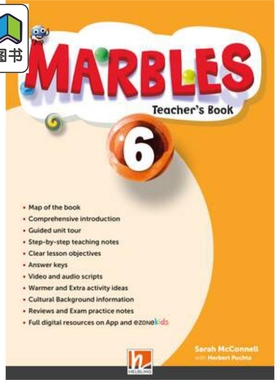 黑布林少儿英语课程 6级别 教师用书（含在线资源）Marbles Teacher’s Book 6 + app + e-zonekids 英文原版进口 大音